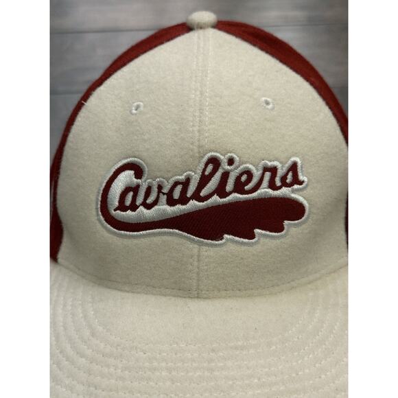 Vtg 90s Nike NBA Cleveland Cavaliers Swoosh Fitted Hat Size XL Wool Baseball Cap - Picture 3 of 9